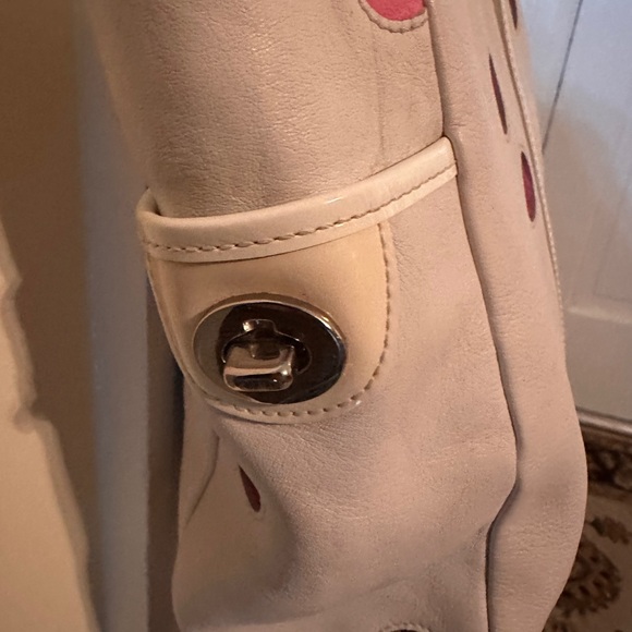 Coach RARE White Tote with Colorful Polka Dots from 2004 - Picture 12 of 16